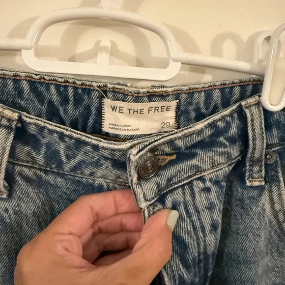 We The Free People Deep Trance Dropped Wide Leg Boyfriend Jeans - Picture 7 of 7
